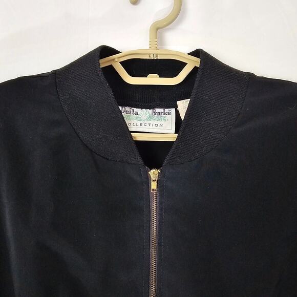 Vintage Delta Burke Embroidered Leopard Full Zip Track Jacket Size 1X XL Womens - Picture 3 of 8